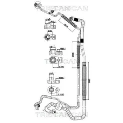 Przewód Klimatyzacji Ford Transit 12-13 - TRISCAN (901016053)