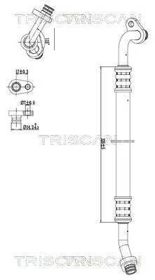 Przewód Klimatyzacji Citroen C4 I 1.6 04-11 - TRISCAN (901028030)