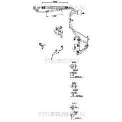 Przewód Klimatyzacji Citroen C4 1.6 Hdi 06- - TRISCAN (901028049)