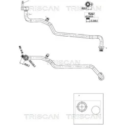 Przewód Klimatyzacji Ford Fiesta Vi 08-17 - TRISCAN (901016006)