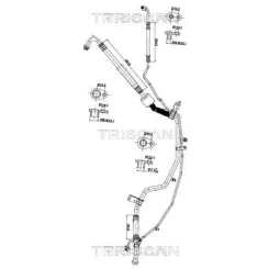 Przewód Klimatyzacji Peugeot 208 12- - TRISCAN (901028088)