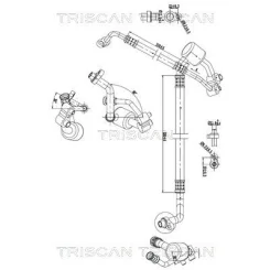 Przewód Klimatyzacji Opel Zafira C 2.0 Cdti 11- - TRISCAN (901024009)