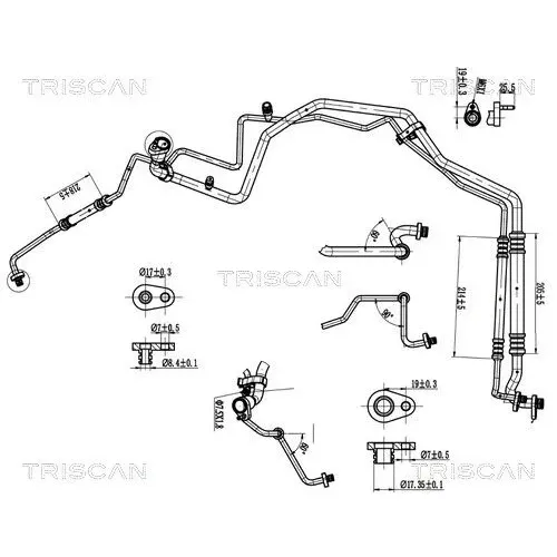 Przewód Klimatyzacji Citroen Berlingo 18- - TRISCAN (901028045)