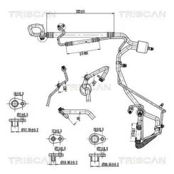 Przewód Klimatyzacji Citroen C4 06-13 - TRISCAN (901028079)