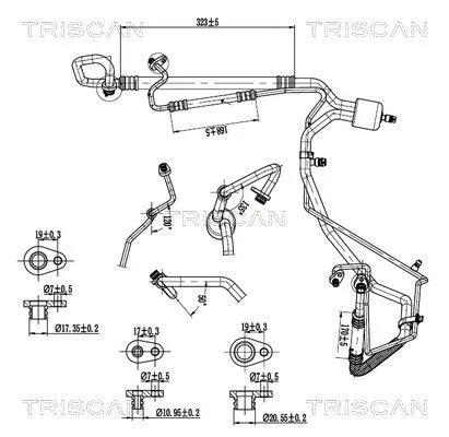 Przewód Klimatyzacji Citroen C4 06-13 - TRISCAN (901028079)