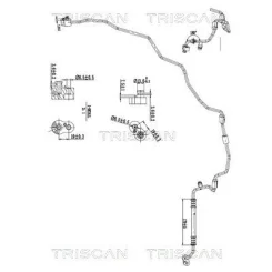 Przewód Klimatyzacji Vw Caddy 15- - TRISCAN (901029018)