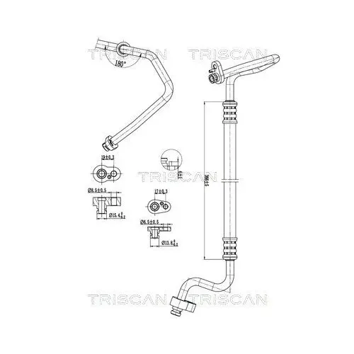 Przewód Klimatyzacji Vw Golf 1.5 Tsi 17- - TRISCAN (901029032)