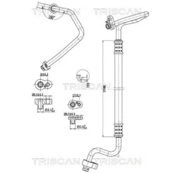 Przewód Klimatyzacji Vw Golf 1.5 Tsi 17- - TRISCAN (901029032)