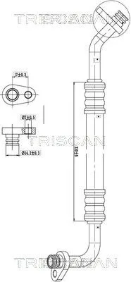 Przewód Klimatyzacji Citroen Berlingo 1.6 08- - TRISCAN (901028002)