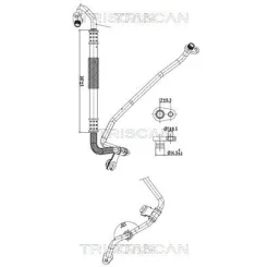 Przewód Klimatyzacji Peugeot 208, 2008 12- - TRISCAN (901028029)