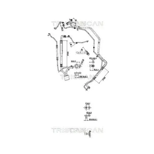 Przewód Klimatyzacji Citroen C4 04-11 - TRISCAN (901028051)