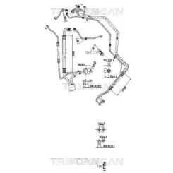 Przewód Klimatyzacji Citroen C4 04-11 - TRISCAN (901028051)