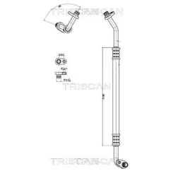 Przewód Klimatyzacji Citroen C4 Ii 10- - TRISCAN (901028053)