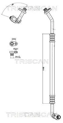 Przewód Klimatyzacji Citroen C4 Ii 10- - TRISCAN (901028053)