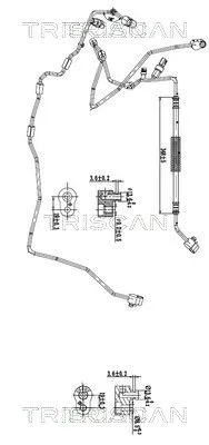 Przewód Klimatyzacji Vw Passat B6 08-14 - TRISCAN (901029017)