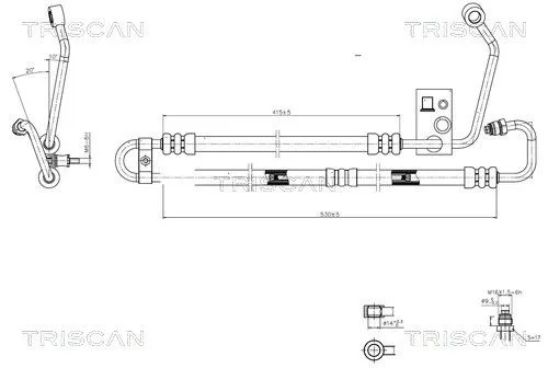 Przewód Wspomagania Bmw 5 (E39) (11/95-05/04) - TRISCAN (851611004)