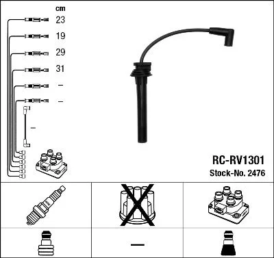 Gyújtókábel Készlet - NGK (RC-RV1301)