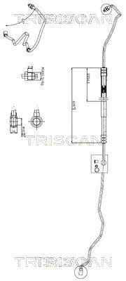 Przewód Wspomagania Vw Golf 3/4 1,6-2,5 93- - TRISCAN (851629041)