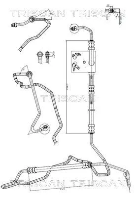 Przewód Wspomagania Bmw 5 (E60) 01-10 - TRISCAN (851611009)
