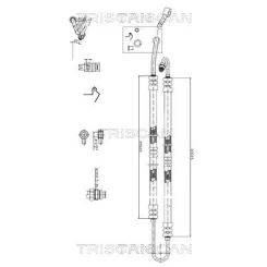Przewód Wspomagania Bmw X5 (E53) (05/00-/) - TRISCAN (851611036)