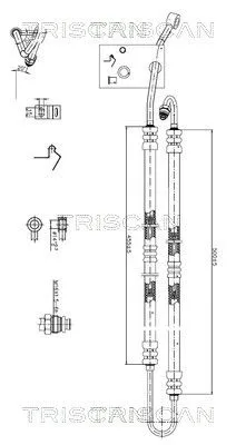Przewód Wspomagania Bmw X5 (E53) (05/00-/) - TRISCAN (851611036)