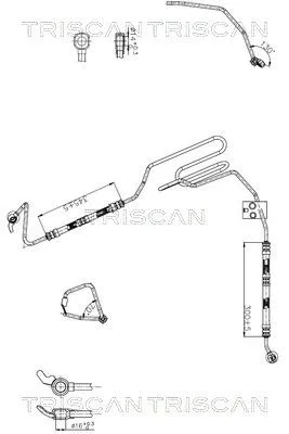 Przewód Wspomagania Audi A3 01- Tt Quattro 98- - TRISCAN (851629043)