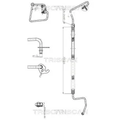 Przewód Wspomagania Ford Fiesta V/Fusion 01-12 - TRISCAN (851616030)