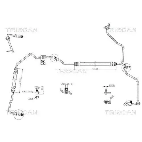 Przewód Wspomagania Peugeot 206, 206 Cc 00- - TRISCAN (851628008)