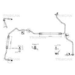 Przewód Wspomagania Peugeot 206, 206 Cc 00- - TRISCAN (851628008)
