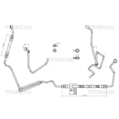 Przewód Wspomagania Vw Bora/Golf Iv/Octavia I/Leon/Toledo 96- - TRISCAN (851629005)