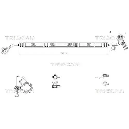 Przewód Wspomagania Audi A6 C6 04-11 - TRISCAN (851629015)