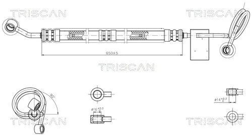 Przewód Wspomagania Audi A4 B5 00-05 - TRISCAN (851629035)
