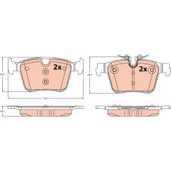 Klocki Ham. Volvo T. S60/S90/V60/V90/Xc60/Xc90 2,0 17- - TRW (GDB2532)