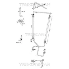 Przewód Wspomagania Peugeot 206 98-12/206 Sw 02- - TRISCAN (851628006)