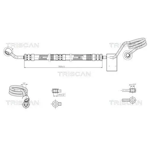 Przewód Wspomagania Vw Passat B5/A4 B5/A6 C5 - TRISCAN (851629031)