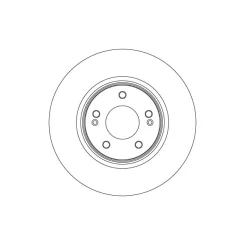 Tarcza Ham. Hyundai P. Sonata 2,5 20- - TRW (DF6763S)