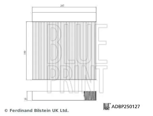 Filtr Kabiny Mg 3, Zs 17-/24- - BLUE PRINT (ADBP250127)