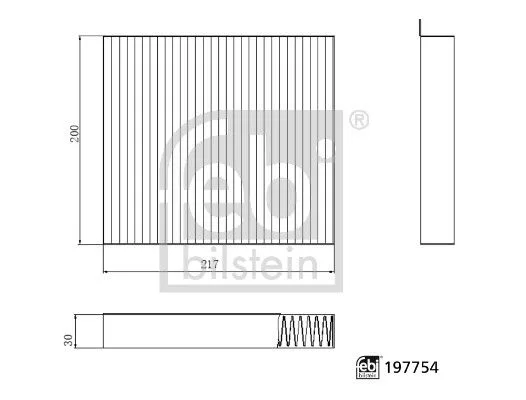 Filtr Kabiny Maxus V80 01.17- - FEBI BILSTEIN (FE197754)