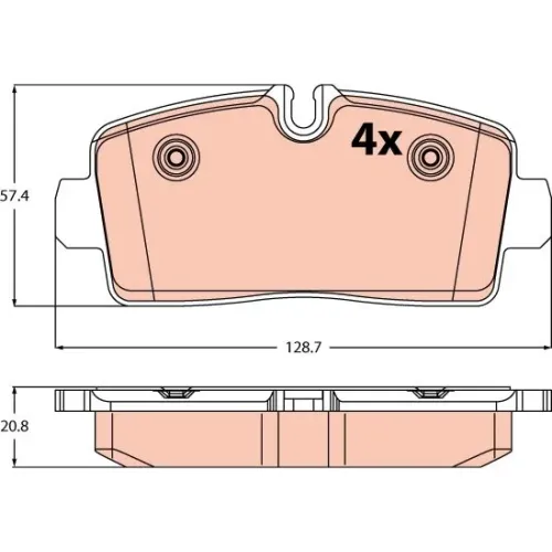Klocki Ham. Iveco T. Daily 3,0 D 14- - TRW (GDB2598)