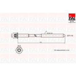 �Ruby Głowicy Opel 1.4/1.6 16V 10Szt. - FAI AutoParts (B701)