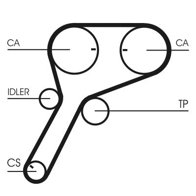 Fogasszíj - CONTINENTAL CTAM (CT1151)