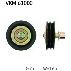 Szíjtárcsa/Vezetőgörgő, Hosszbordás Szíj - SKF (VKM61000)