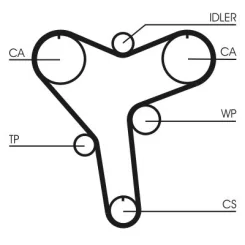 Fogasszíj - CONTINENTAL CTAM (CT1029)