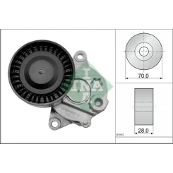 Feszítőkar, Hosszbordás Szíj - Schaeffler INA (533001710)