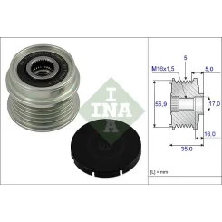 Generátor Szabadonfutó - Schaeffler INA (535000410)