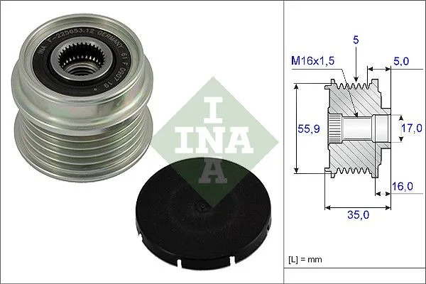 Generátor Szabadonfutó - Schaeffler INA (535000410)