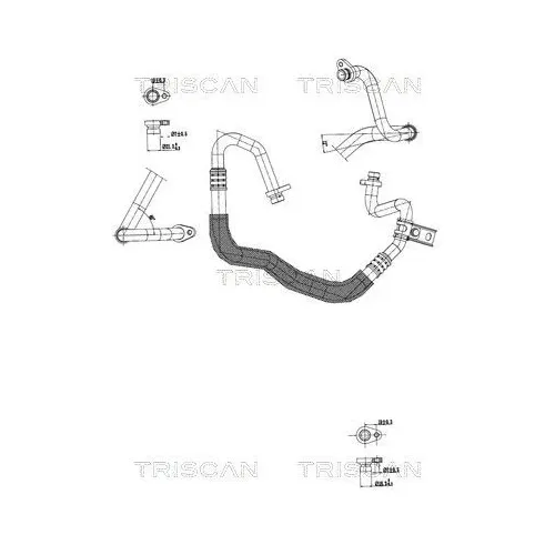 Przewód Klimatyzacji Fiat, Nissan, Opel - TRISCAN (901010001)