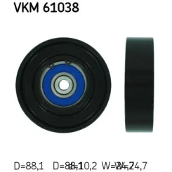 Szíjtárcsa/Vezetőgörgő, Hosszbordás Szíj - SKF (VKM61038)
