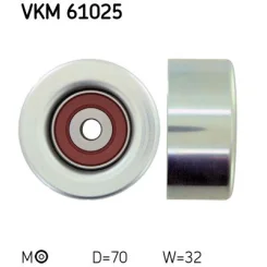 Szíjtárcsa/Vezetőgörgő, Hosszbordás Szíj - SKF (VKM61025)