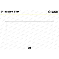Hajtókar. Csap. Renault 1,9Td - GLYCO (01-4202/4 STD)